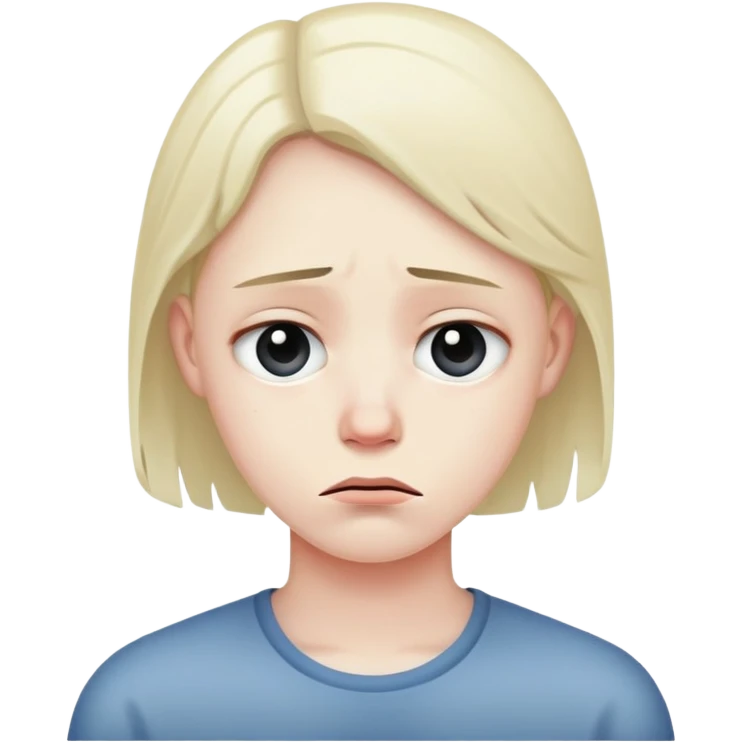 Beso a cara triste  emoji