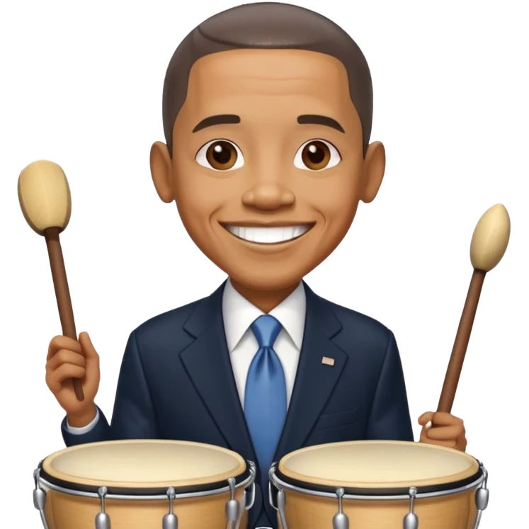 Obama drummer emoji