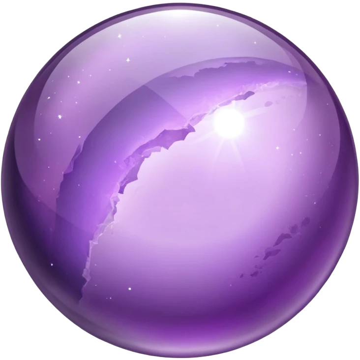 Moon shaped amethyst emoji