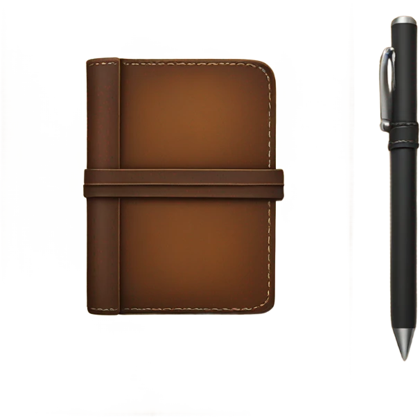 leather journal notebook emoji
