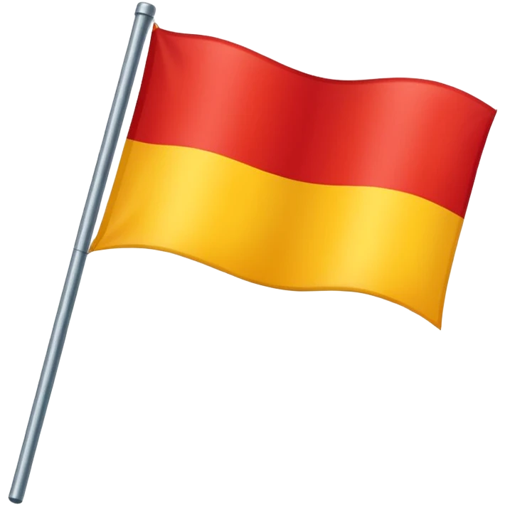  yellow and red flag  emoji