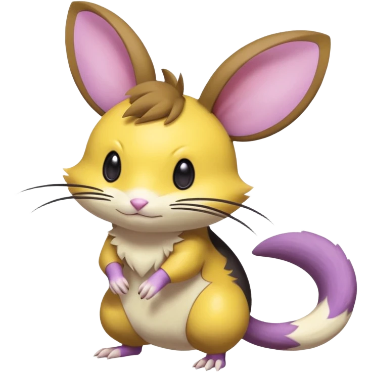 Rattata-Dedenne-Emolga-Minccino-Purrloin-Fakemon-hybrid-creature (full body) emoji