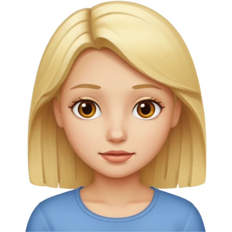 Blonde girl emoji