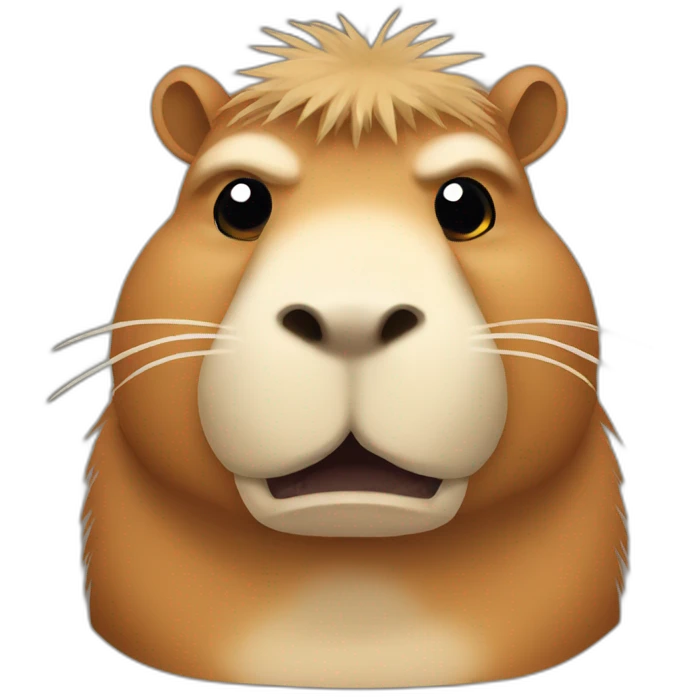 Angry capybara emoji