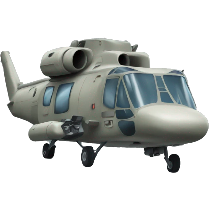 Military helicopter  emoji