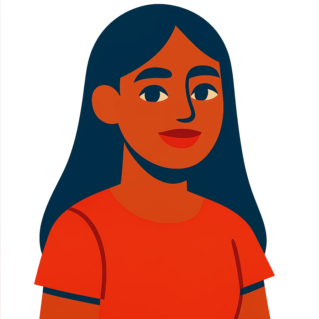 chica morena de pelo largo y liso emoji