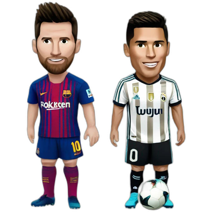 Messi y cristiano ronaldo emoji