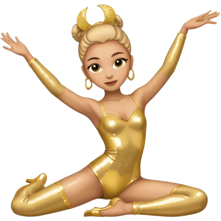 Light skin sexy dancer lying on stage emoji