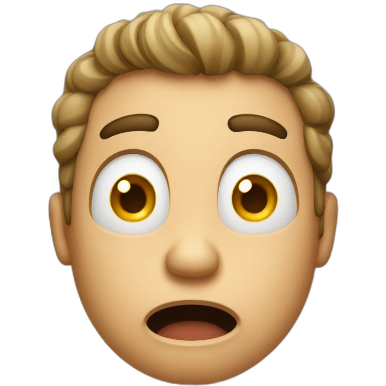 Shocked guy emoji