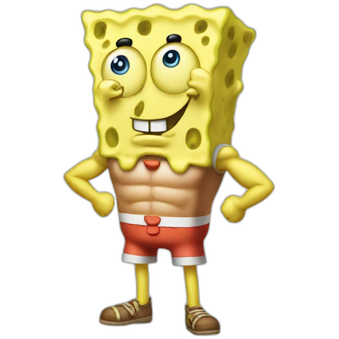 muscular spongebob emoji