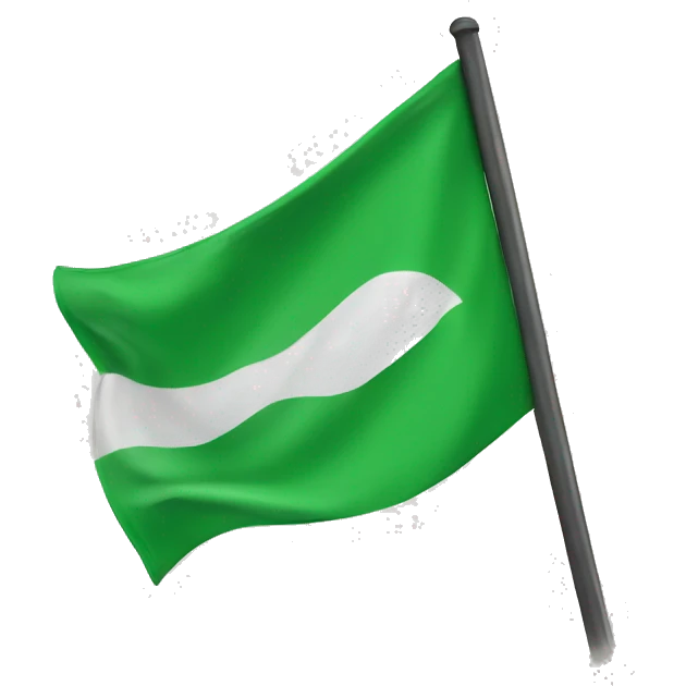 Green flag emoji