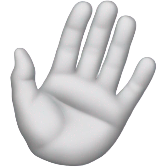 Hand on face emoji