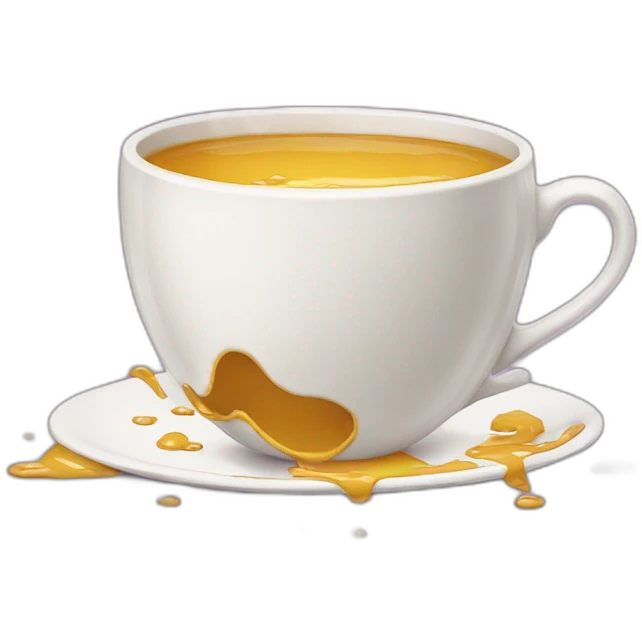 Spilled teacup emoji