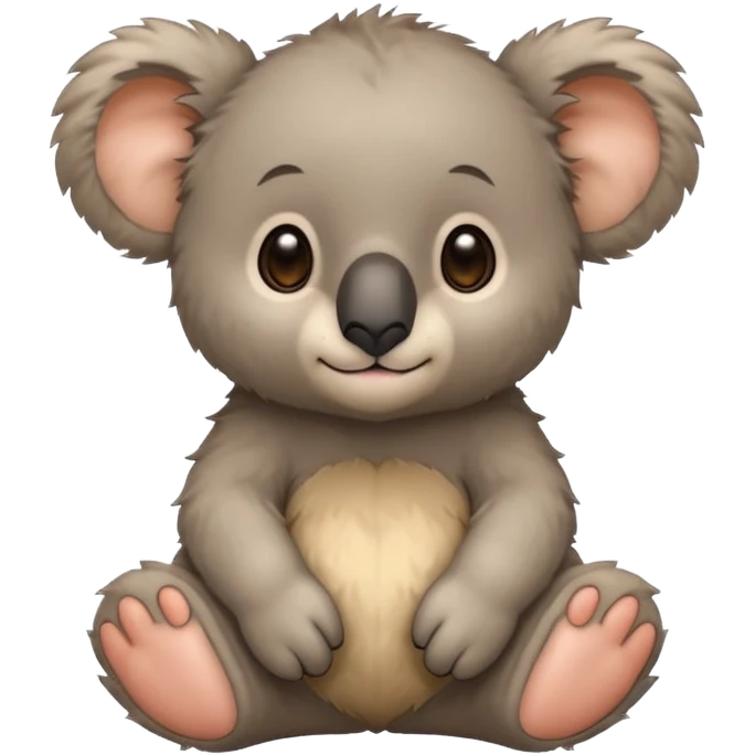Baby koala bear with a lions main 🐨🦁 emoji