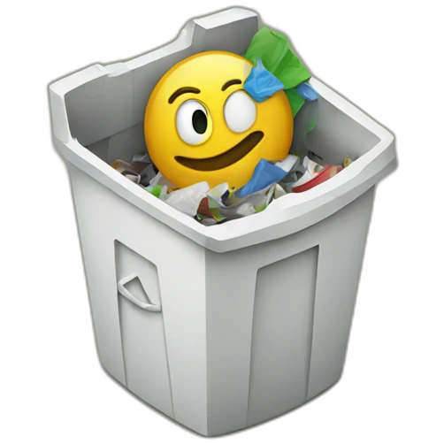 Google in trash emoji