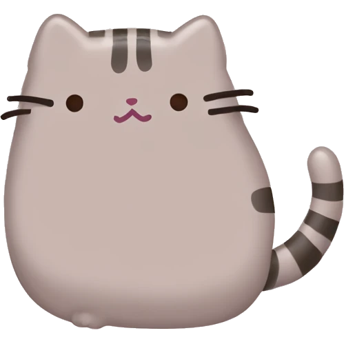 pusheen light pink emoji