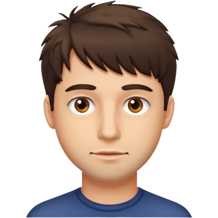 Man with messy fringe emoji