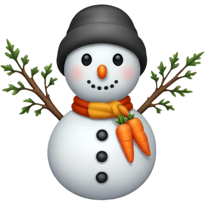 snowman with no scarf  emoji
