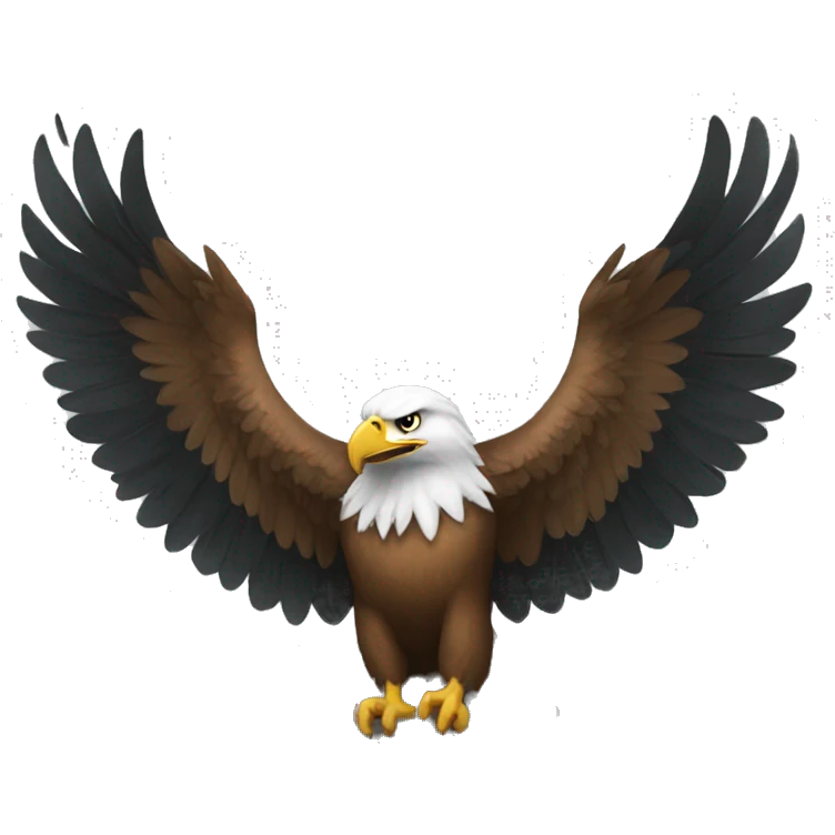 Wings of a eagle without eagle emoji