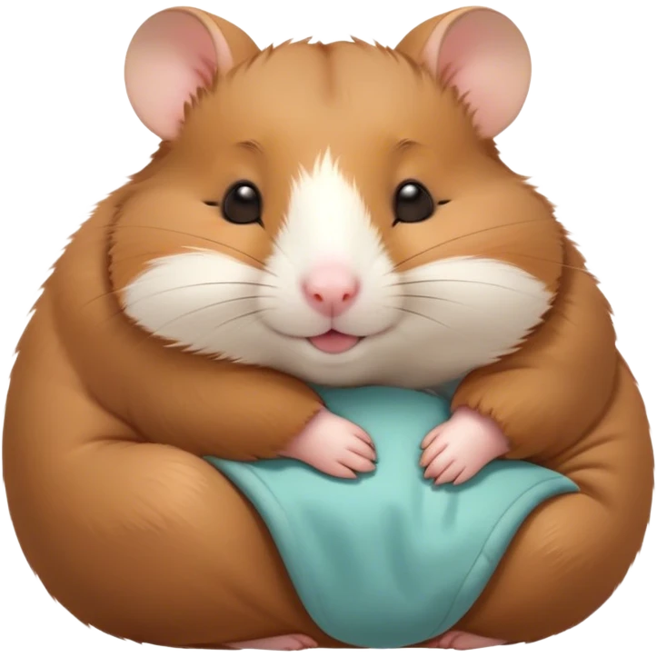 Meme-Worthy Cute Sleeping Brown Hamster Portrait Emoji, Head resting peacefully with a contented smile, showcasing a delightfully compact build and a luxuriously soft rich brown fur, eyes shut in a serene nap, Simplified yet hilariously adorable features, highly detailed, glowing with a soft, drowsy light, high shine, relaxed and utterly lovable, stylized with an air of playful laziness, bright and heartwarming, soft glowing outline, capturing the essence of a comically sleepy hamster, so meme-worthy it feels like it could instantly become the next viral sensation of adorable slumber! emoji