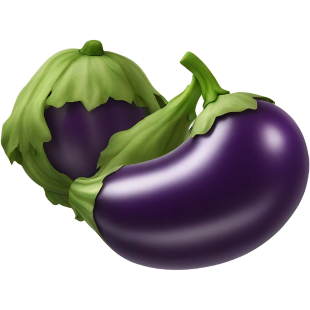 eggplant with two balls  emoji