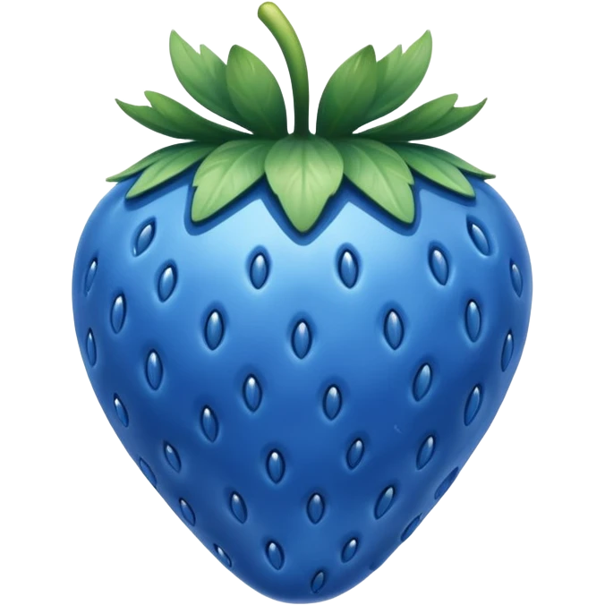 blue strawberry emoji