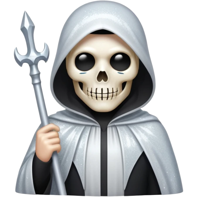 glitter white reaper emoji
