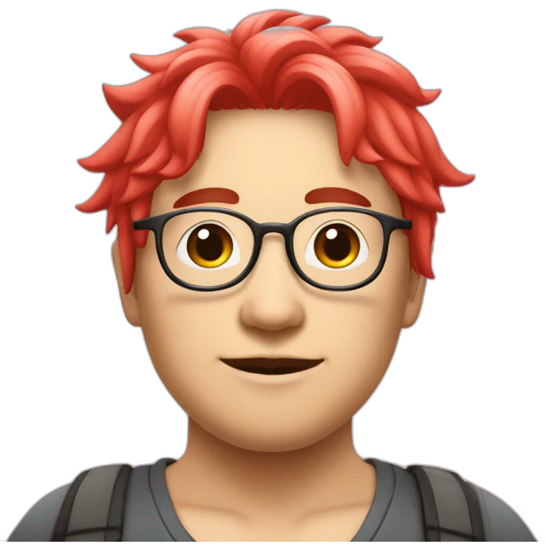 red-spectacles-fat-men-japanese-pinkhair emoji