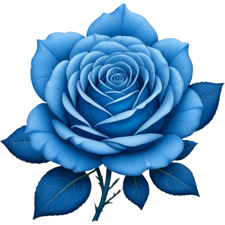 blue rose emoji