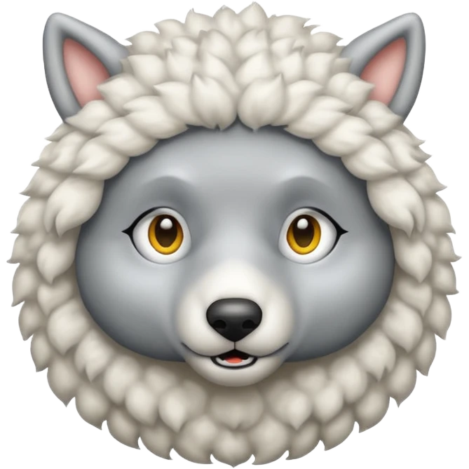 Wolf is sheep’s clothing emoji
