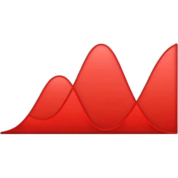 down going red graph emoji
