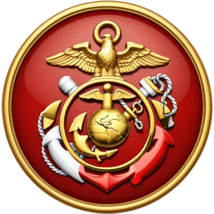us marine eagle globe anchor emoji