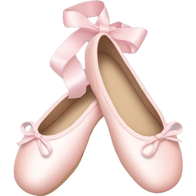 Pale pink ballet shoes emoji