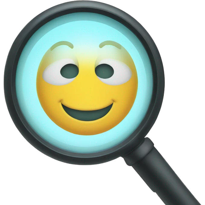 magnifying glass emoji