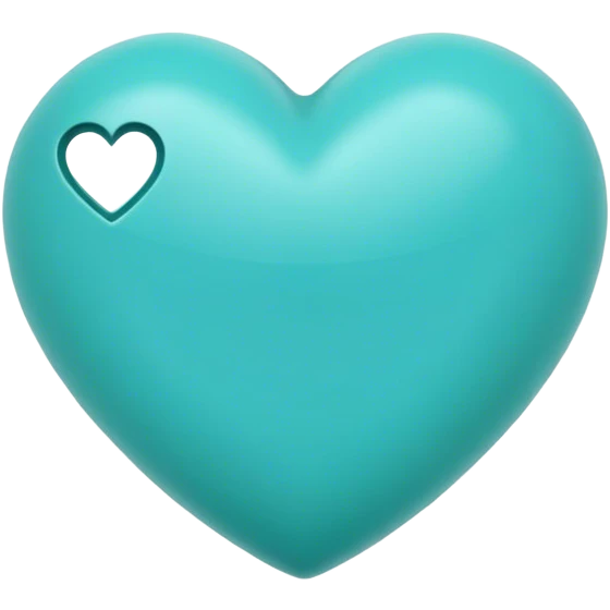 Heart turquoise  emoji