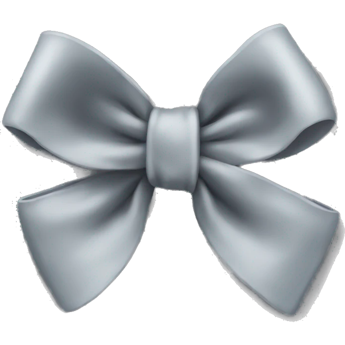 Grey bow emoji