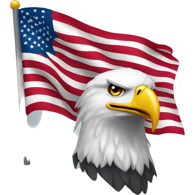 eagle-with-american-flag emoji