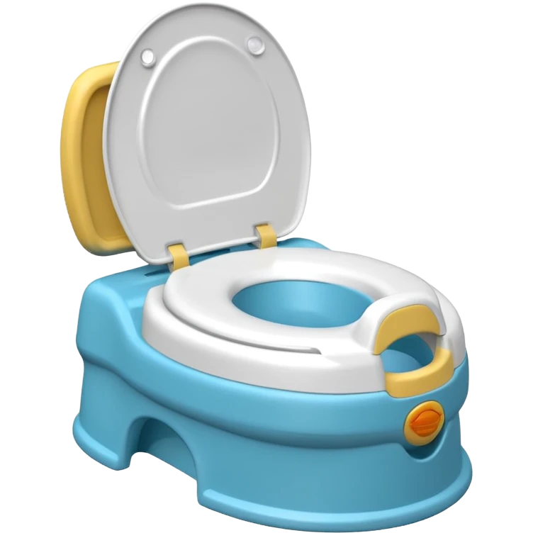 Standard potty trainer for baby without a person on it. emoji