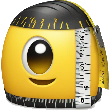 yellow measuring tape emoji