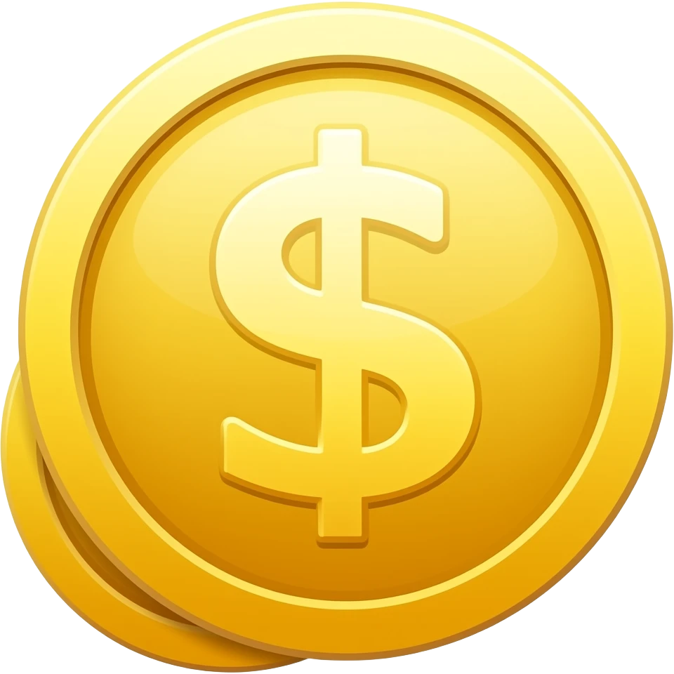 golden coins emoji
