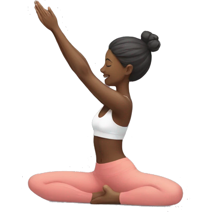 yoga girl light emoji