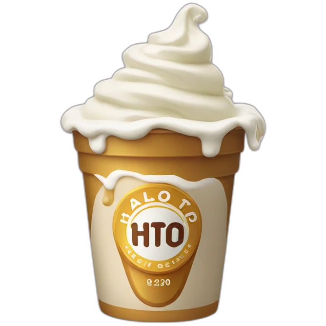 pint of halo top ice cream emoji