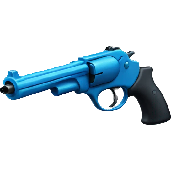 Blue gun  emoji
