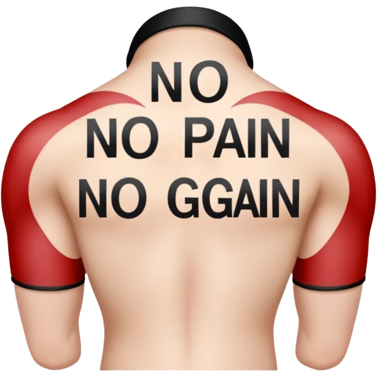 No pain no gain emoji
