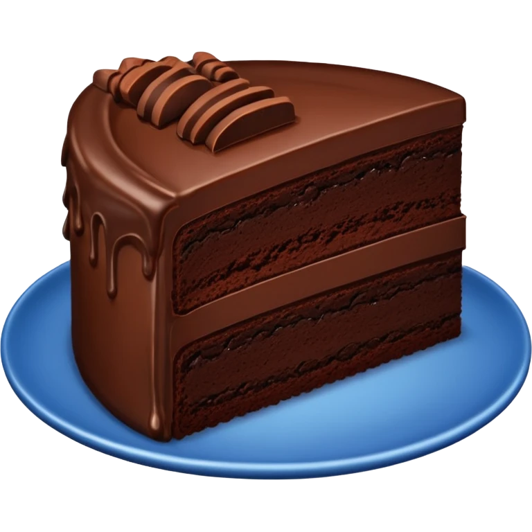 Chocolate cake one piece emoji