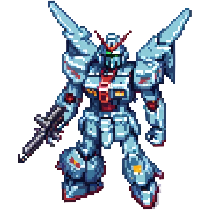 Gundam, no background emoji