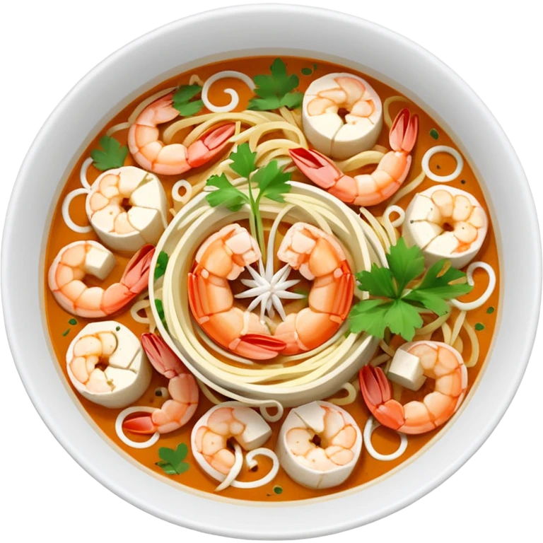 Laksa noodles from Malaysia emoji