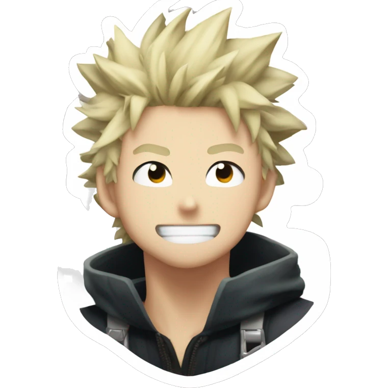 confident bakugou_katsuki portrait pose emoji