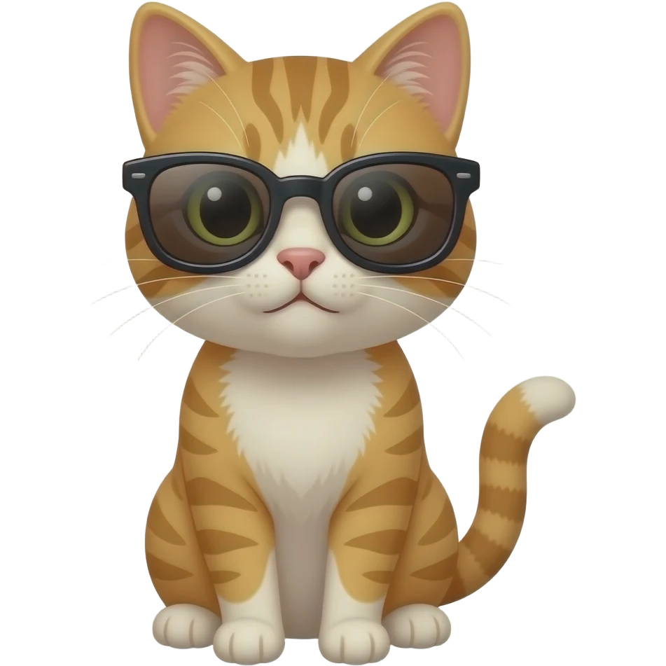 Cat wearing sunglasses emoji