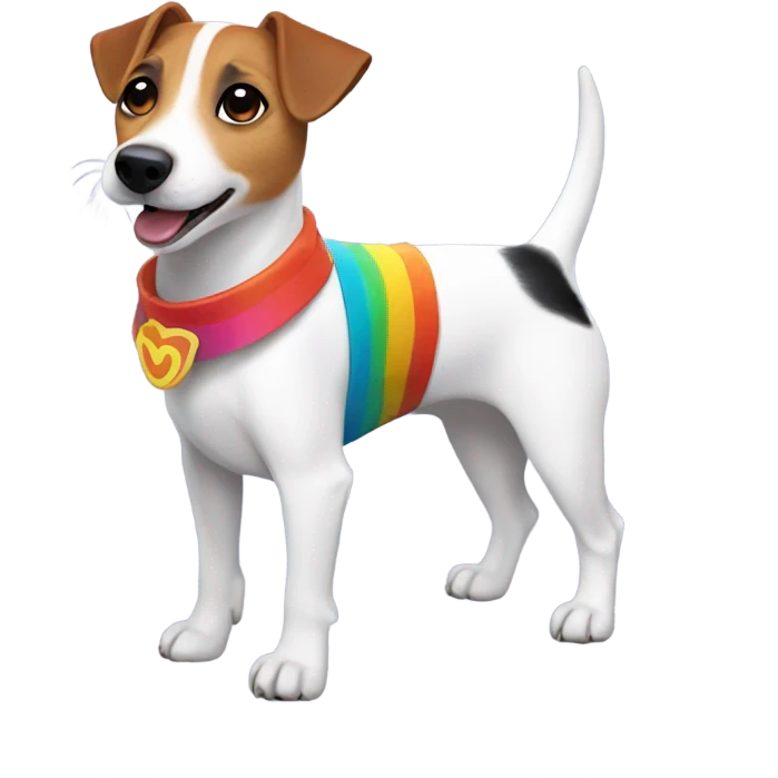 Jack Russel in a Yota costume emoji